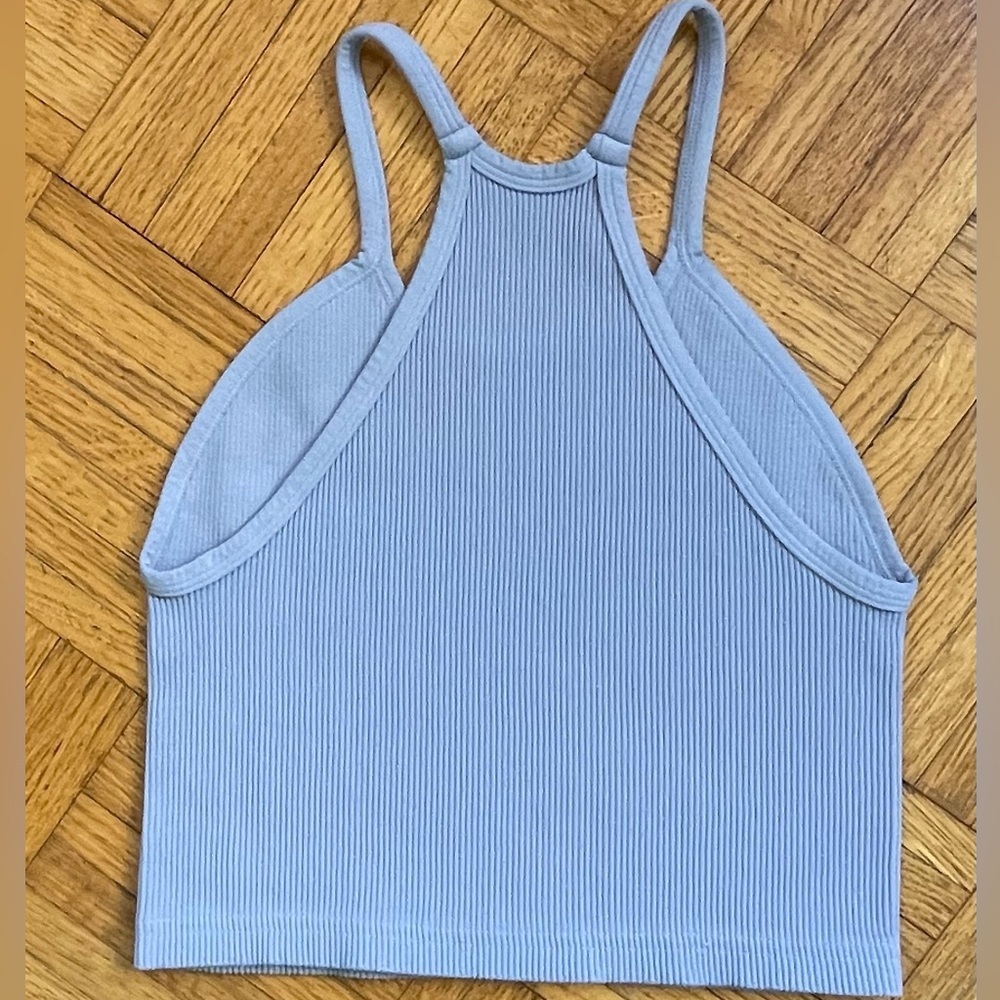 Free People Happiness Runs Crop Tank Top in Blue Gray Size Medium Large … - Picture 9 of 13